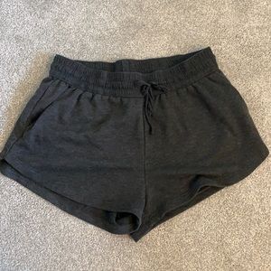 H&M GREY SWEAT SHORTS